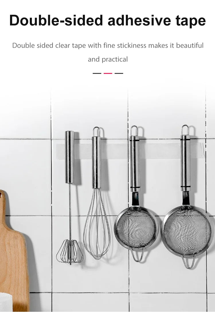 š„š„Transparent nano magic tape that leaves no residue, reusable double-sided handle