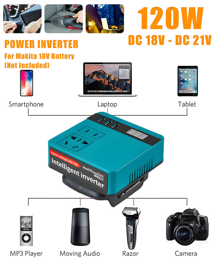 🔥Winterangebot 59% RABATT🧰️Smart Wechselrichter mit Lithium-Batterie