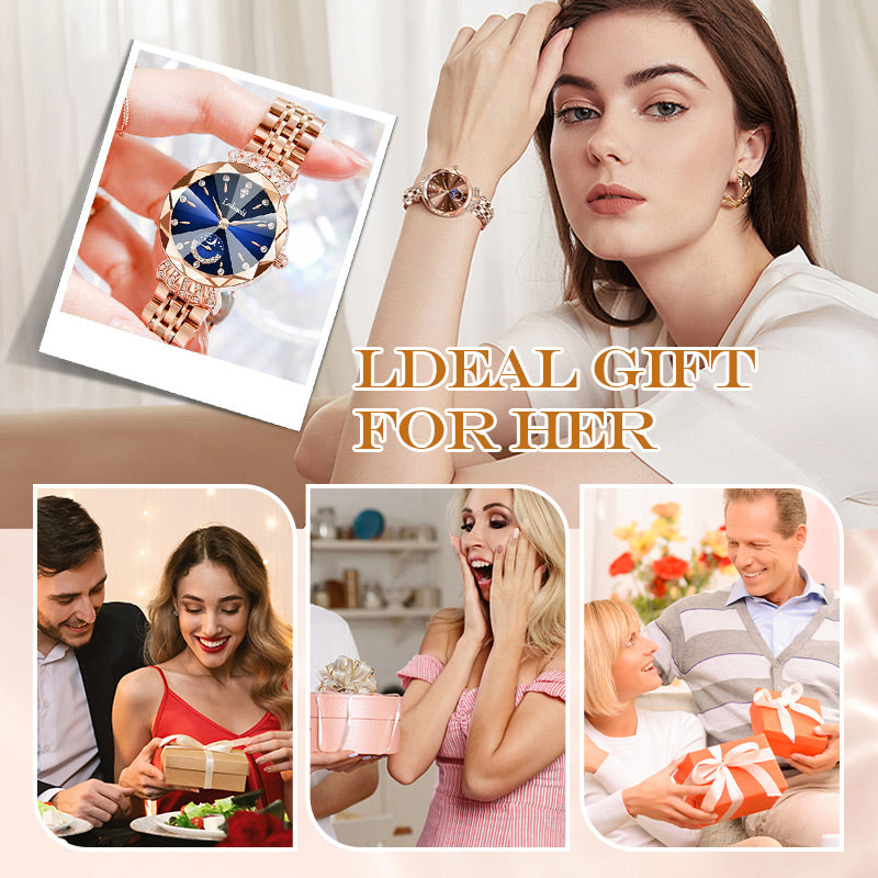 ⏳FLASH SALE! 50% OFF! 🔥Women's Fashionable Diamond Moon Star Watch