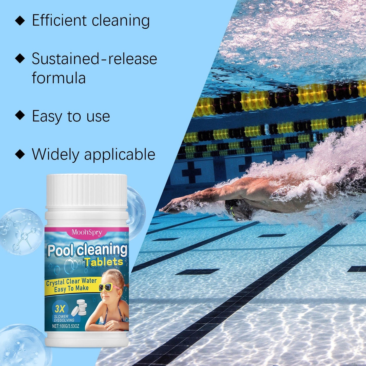 đââď¸ Pool Cleaning Tablets for Crystal Clear Water â Drop, Dissolve, Dive In! đâ¨