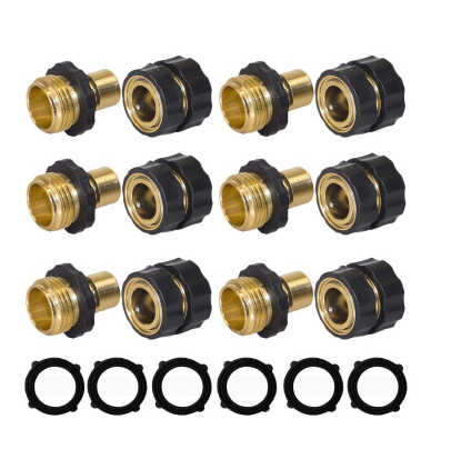 🚿 3/4-inch Garden Hose Quick Connector | Quick Connection with No Leaks – Sturdy, Handy & Ready to Use Straight Away