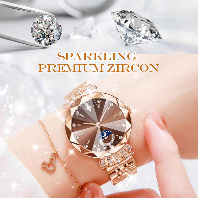 ⏳FLASH SALE! 50% OFF! 🔥Women's Fashionable Diamond Moon Star Watch