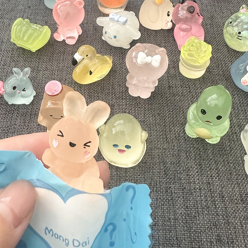 🔥Easter Special: BUY 2 GET 1 FREE!!✨- Blind Bag Luminous Mini Resin Animal Figures (10PCS/Set)