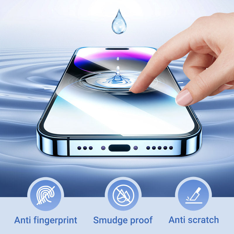 🔥Limited Time 50% OFF🔥4K HD/Anti-Peeping Tempered Glass Screen Protector with Auto Dust-elimination Installation for iPhone