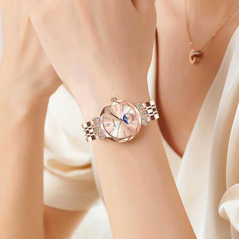 ⏳FLASH SALE! 50% OFF! 🔥Women's Fashionable Diamond Moon Star Watch