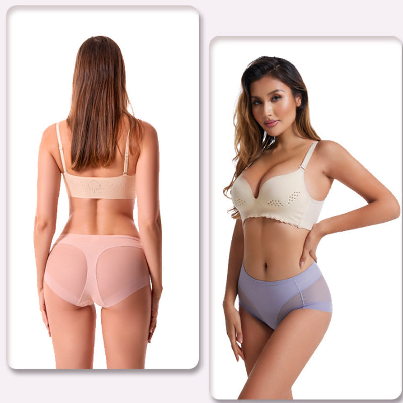 ⏳High Waist Ice Silk Seamless Shaping Briefs