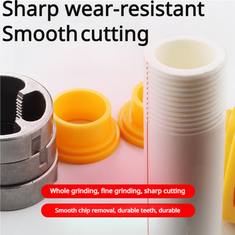 🎉New Year Sale - 49% OFF🌲Electric Drill Compatible PVC Pipe Threader Kit with Various Die Sizes