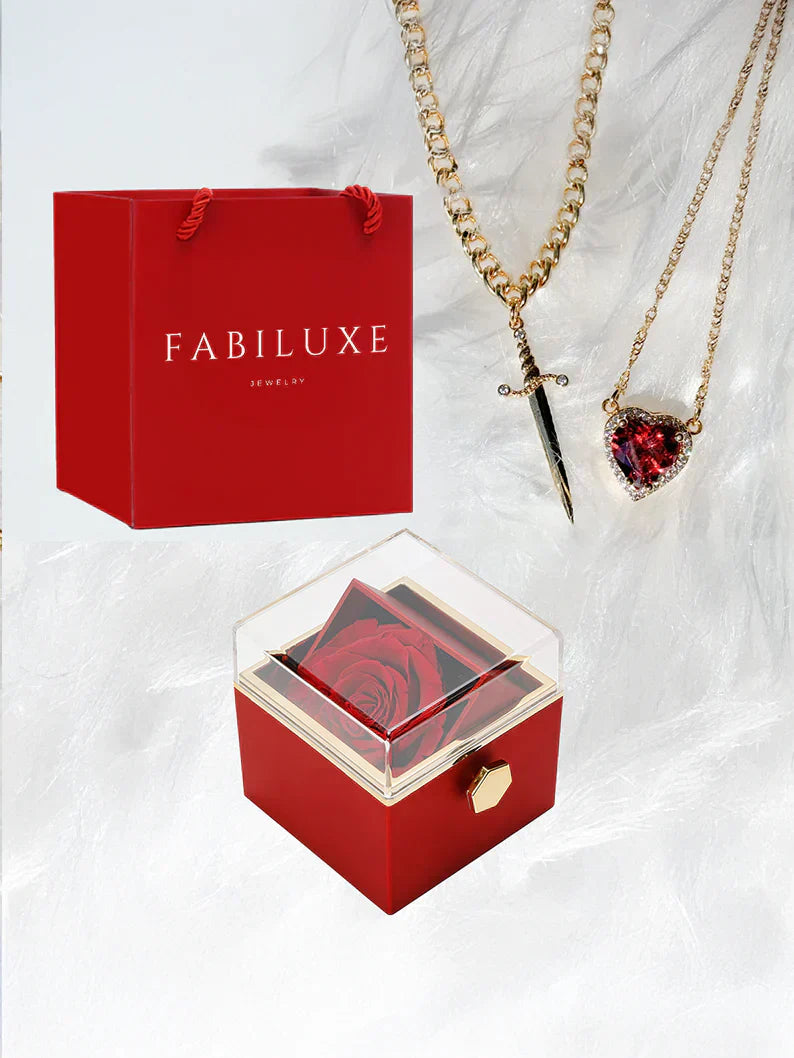 💕Mother's Day Sale💕Eternal Rose Box - W/ LoveKnight Necklace🎁