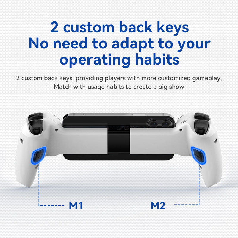 Universal Extendable Gamepad with 2 Programmable Back Buttons