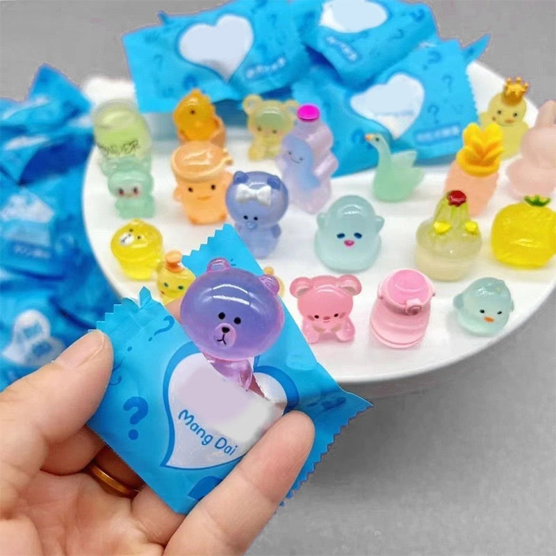 🔥Easter Special: BUY 2 GET 1 FREE!!✨- Blind Bag Luminous Mini Resin Animal Figures (10PCS/Set)