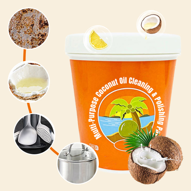 🔥New Hot Selling❤️🔥 Multi-Purpose Coconut Oil Cleaning & Polishing Paste