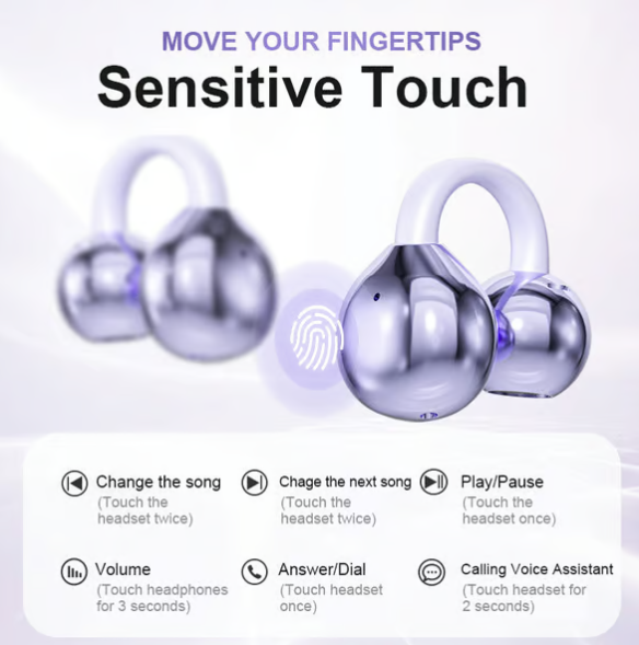 🔥2025 New Arrival🔥 Ear Clip Bluetooth Headphones-BUY 2 FREE SHIPPING NOW