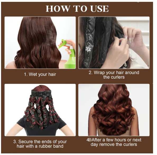 💥HOT SALE💥Sleep-in hairband Heat-free curling tongs🧑🦱🥰