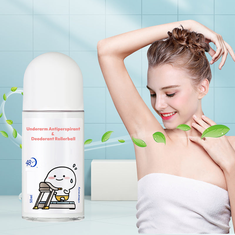 🔥Hot selling🔥Summer 2025 Newest🎉Underarm Antiperspirant Deodorant Rollerball💥Buy 3 get 2 free (5 pieces)