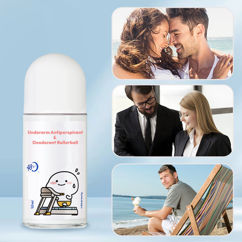 🔥Hot selling🔥Summer 2025 Newest🎉Underarm Antiperspirant Deodorant Rollerball💥Buy 3 get 2 free (5 pieces)