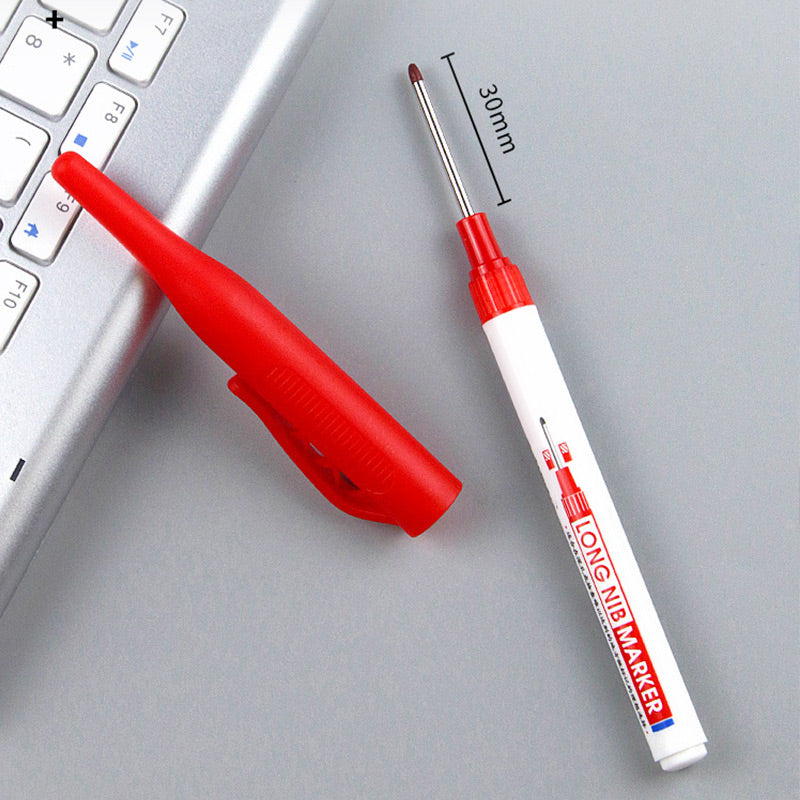 💖2025 Hot Sale💖 Long-Tip Marker Pen 🖍️Oil-Based&Quick-Dry