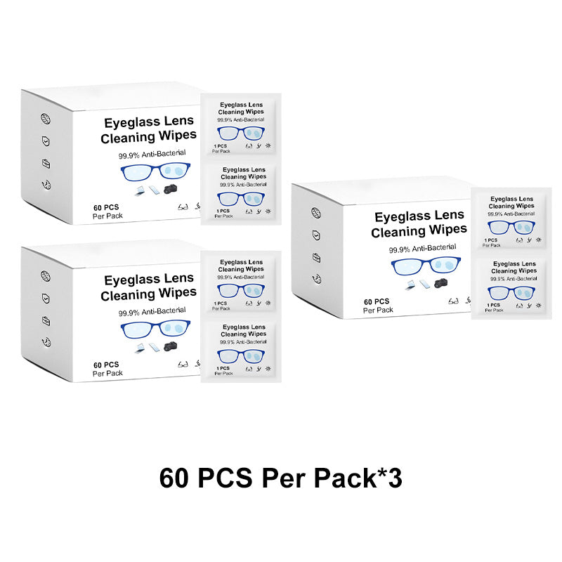 🎉Buy More Save More💥 Eyeglass Lens Cleaning Wipes 60-Piece Set