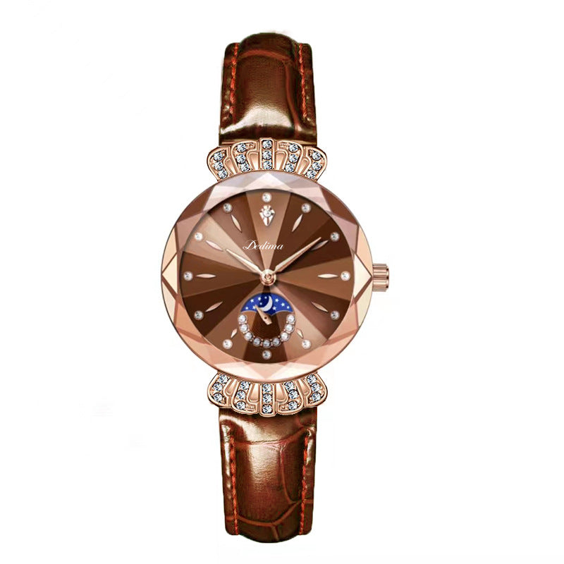 ⏳FLASH SALE! 50% OFF! 🔥Women's Fashionable Diamond Moon Star Watch