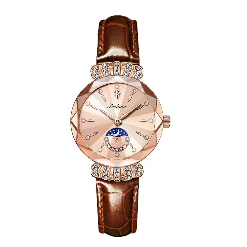 ⏳FLASH SALE! 50% OFF! 🔥Women's Fashionable Diamond Moon Star Watch
