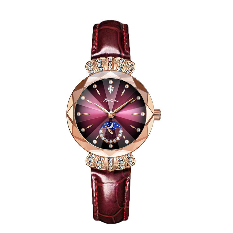 ⏳FLASH SALE! 50% OFF! 🔥Women's Fashionable Diamond Moon Star Watch