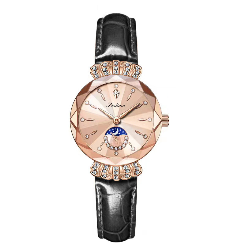 ⏳FLASH SALE! 50% OFF! 🔥Women's Fashionable Diamond Moon Star Watch