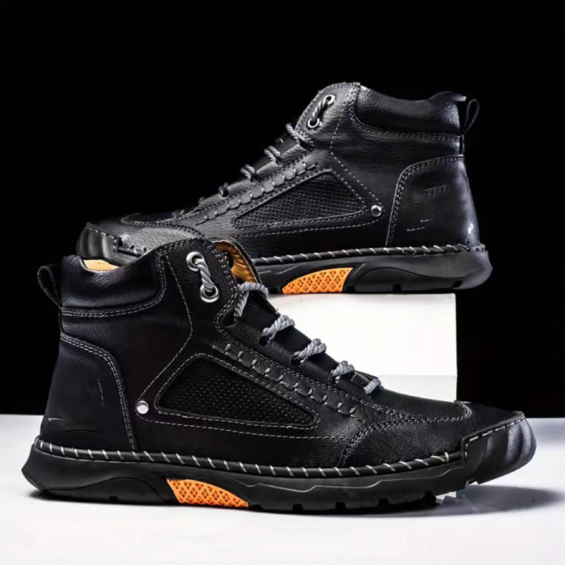 💥Hot Sale-70%OFF💥Stylish Hand-Stitched Flat Sole Men's Boots💥Ultimate comfort💥