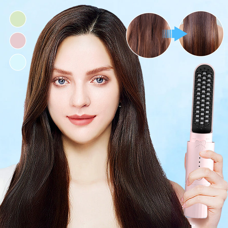 🔥2025 New Arrival🔥 2-in-1 Rechargeable Long-lasting Straightening Comb