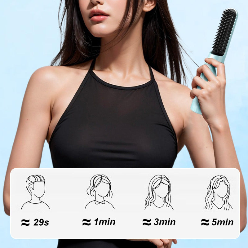 🔥2025 New Arrival🔥 2-in-1 Rechargeable Long-lasting Straightening Comb