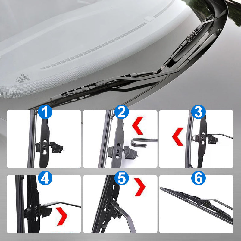 Universal Hook Interface Windshield Wiper