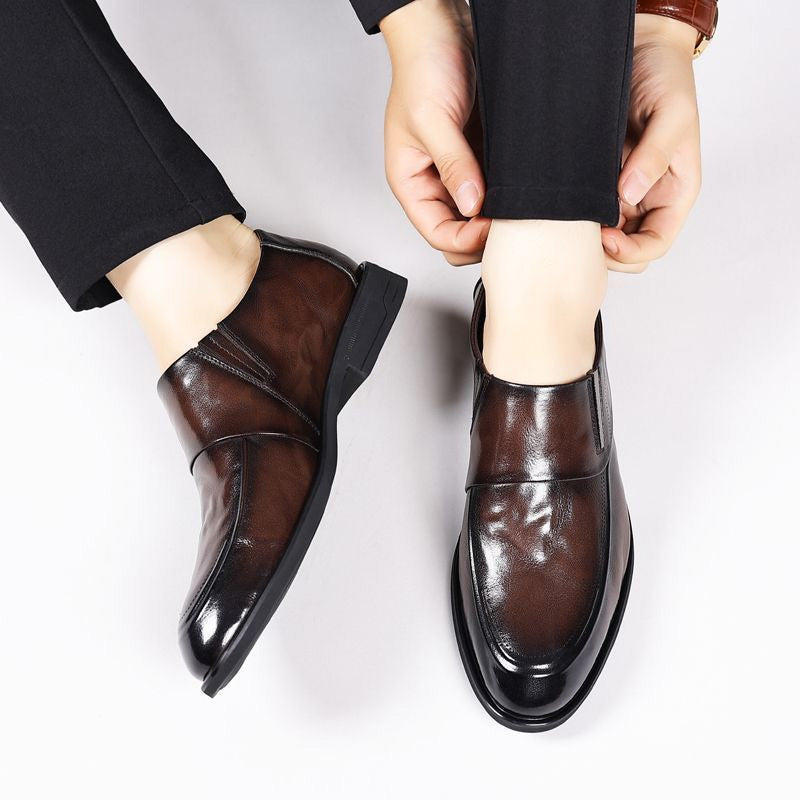 🔥2025 New Arrival 🎁Men's Business Casual Slip-On PU Leather Shoes👞