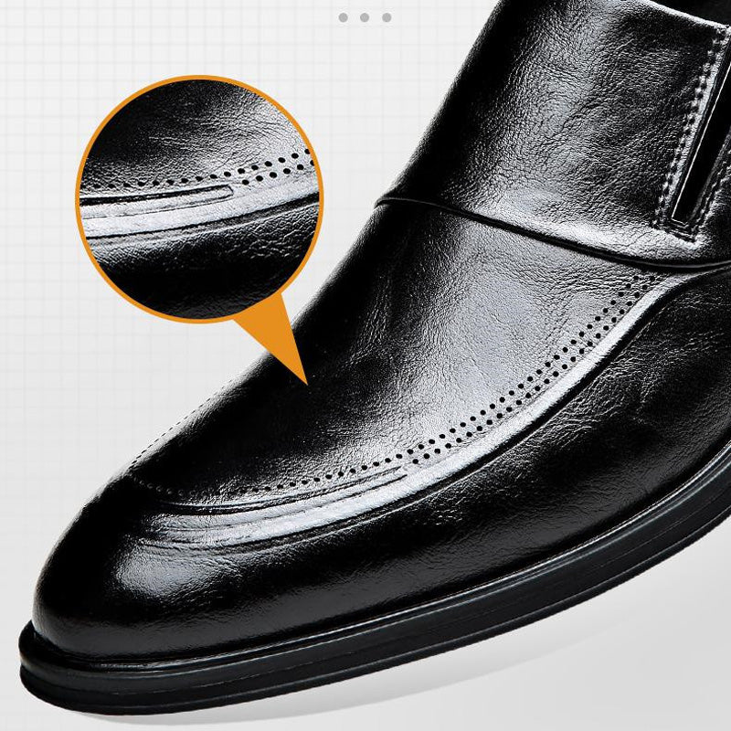 🔥2025 New Arrival 🎁Men's Business Casual Slip-On PU Leather Shoes👞
