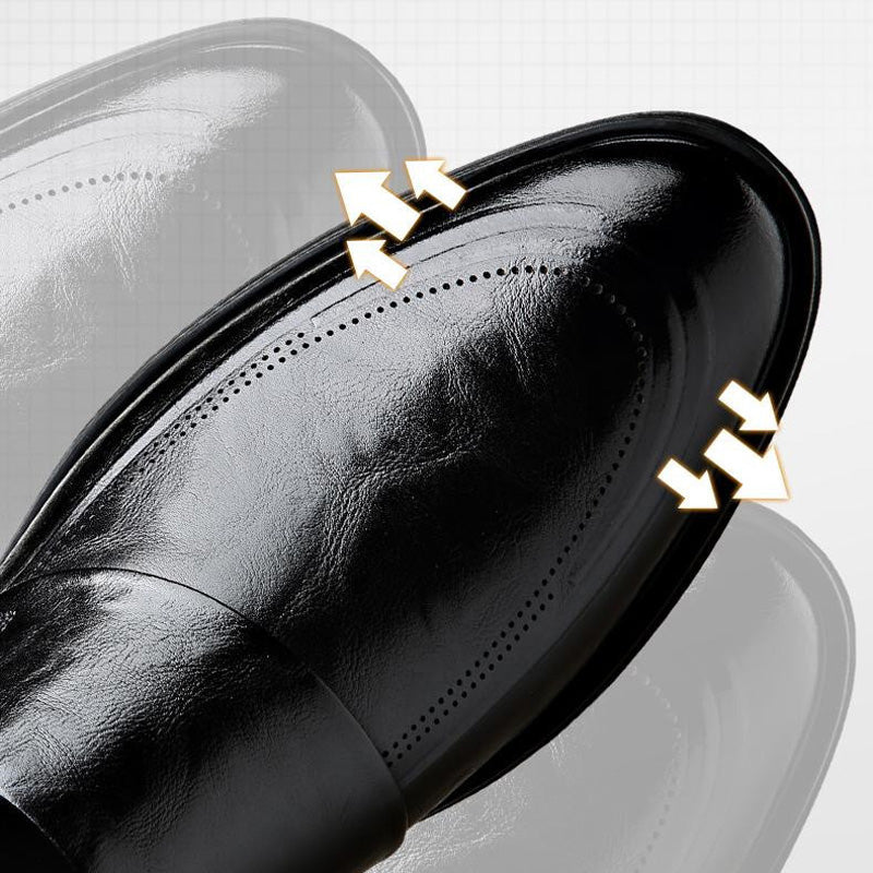 🔥2025 New Arrival 🎁Men's Business Casual Slip-On PU Leather Shoes👞