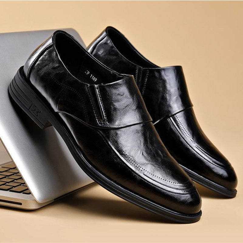 🔥2025 New Arrival 🎁Men's Business Casual Slip-On PU Leather Shoes👞