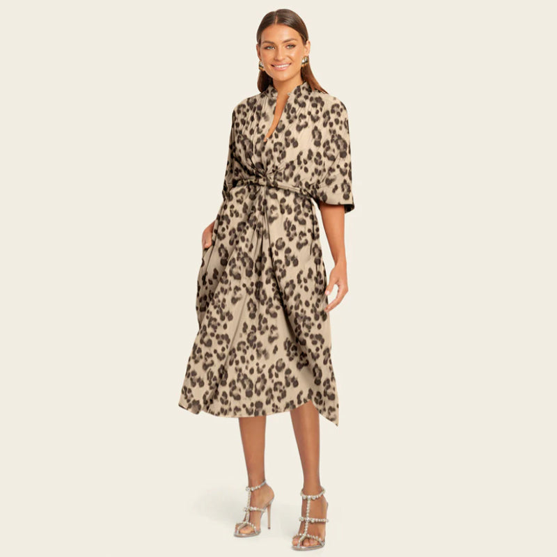 🌸Spring Specials🌸 Loose Leopard Pattern Lightweight Dress