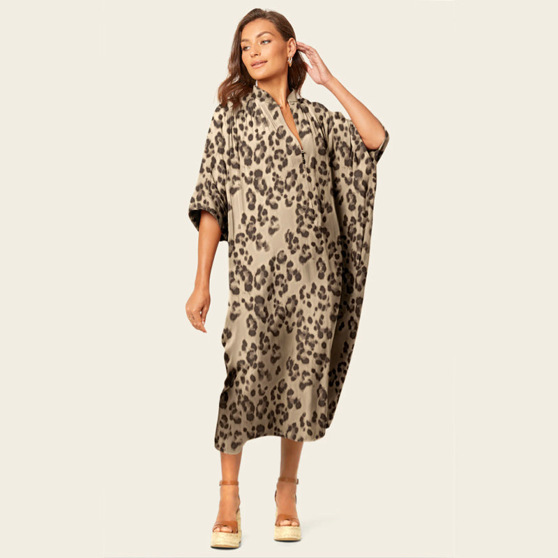 🌸Spring Specials🌸 Loose Leopard Pattern Lightweight Dress