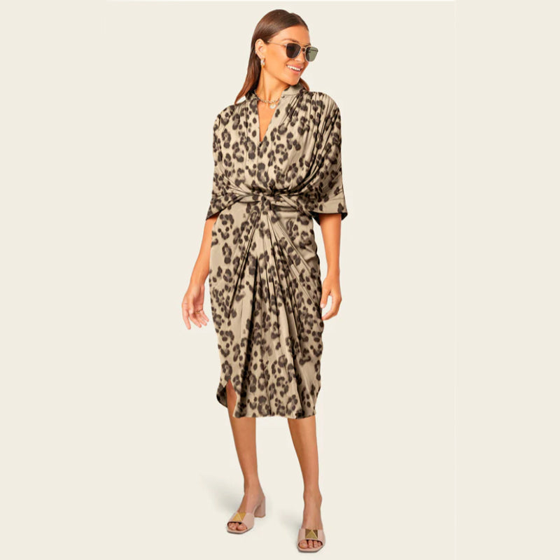 🌸Spring Specials🌸 Loose Leopard Pattern Lightweight Dress