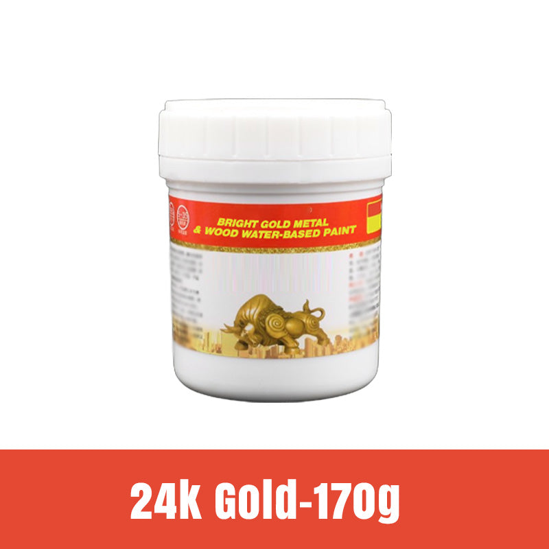 Bright Gold Metal & Wood Water-Based Paint