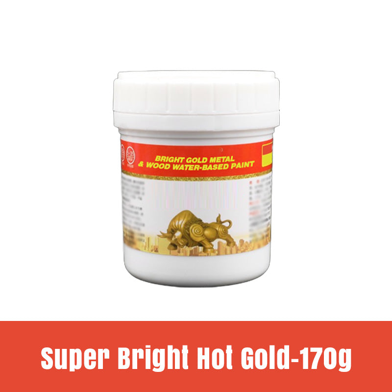 Bright Gold Metal & Wood Water-Based Paint