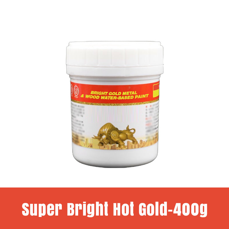 Bright Gold Metal & Wood Water-Based Paint