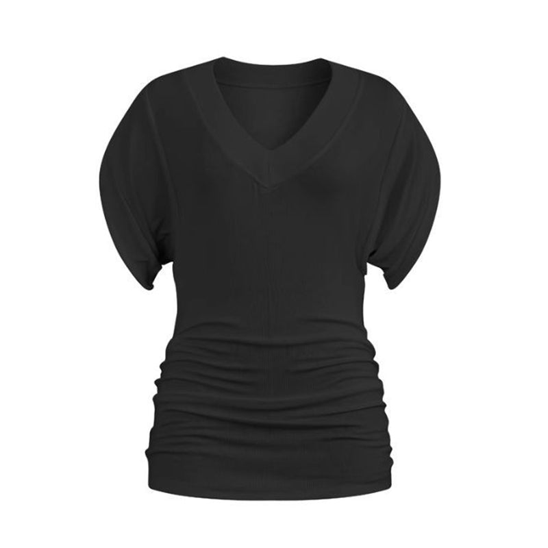 💖2025 Hot Sale💖 Dolman V-Neck Cinched Waist Blouse