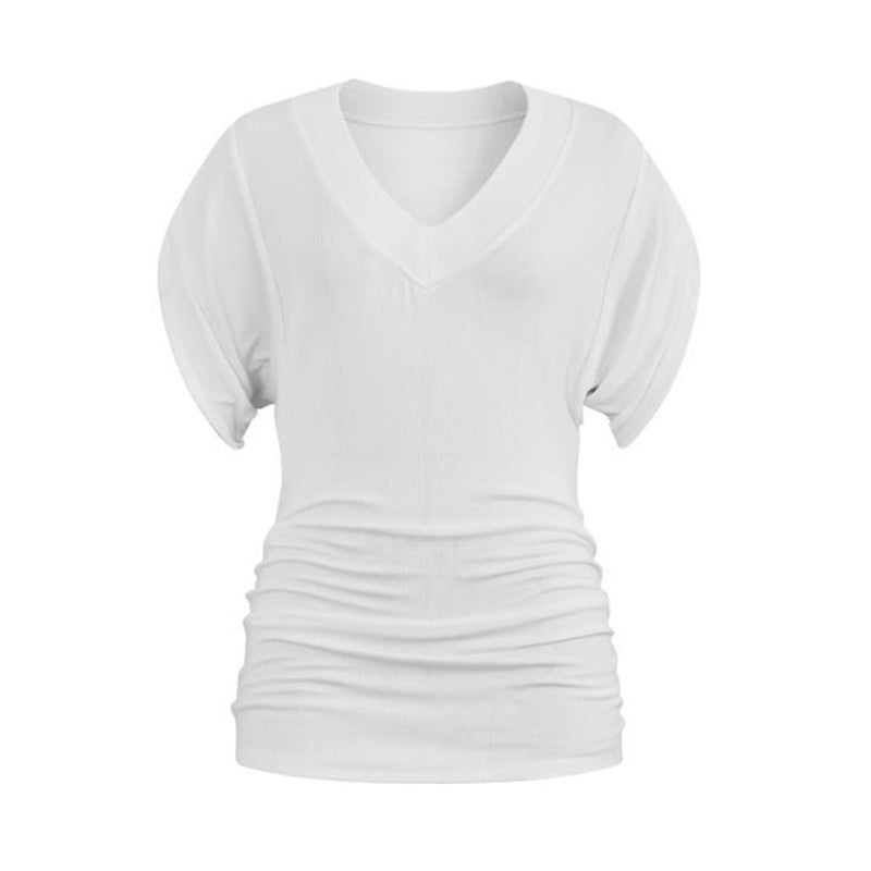 💖2025 Hot Sale💖 Dolman V-Neck Cinched Waist Blouse