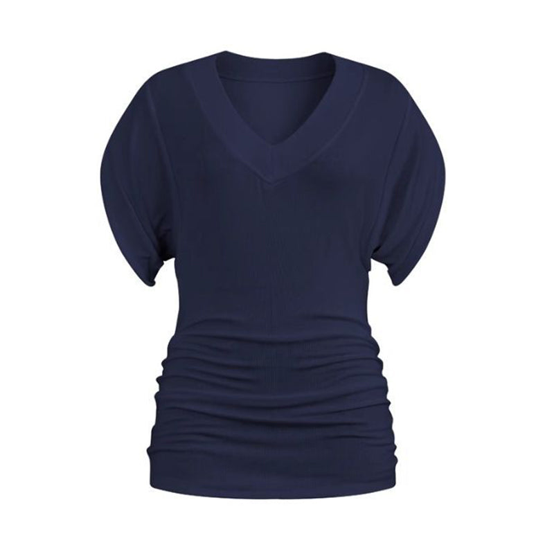 💖2025 Hot Sale💖 Dolman V-Neck Cinched Waist Blouse