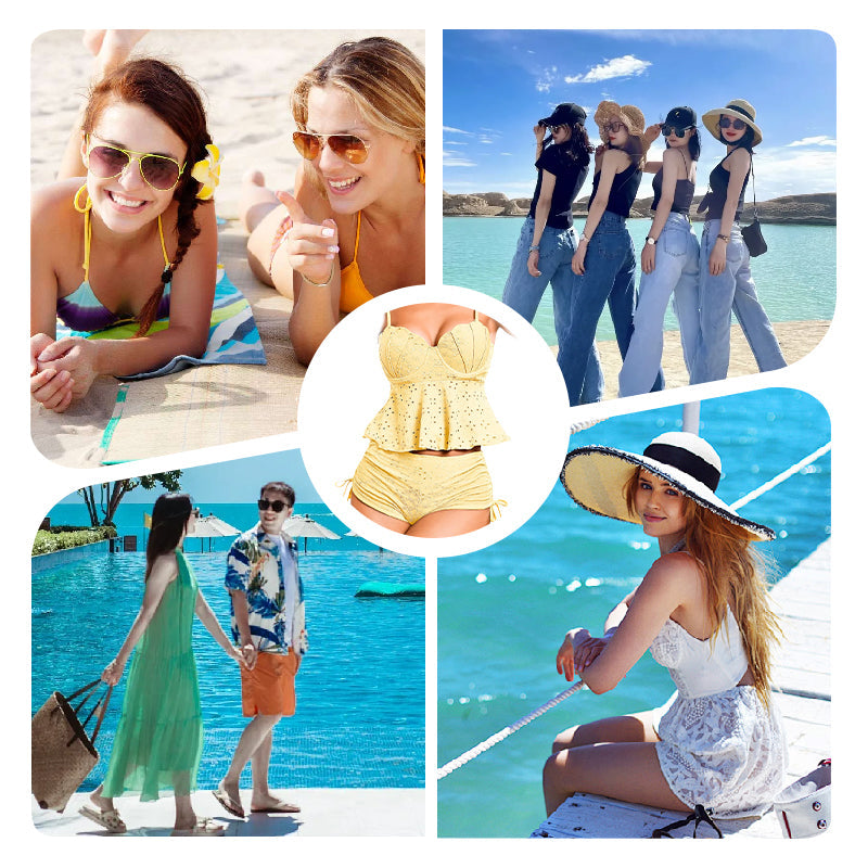 💖HOT SALE 49% OFF💖 Women‘s Push-Up Tankini Swimsuits with Boyshorts