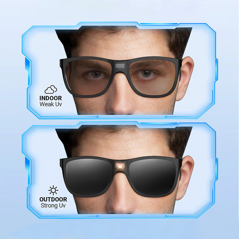 🏆Fashion Polarized Sunglasses with Light-Sensing Tech😎🕶️