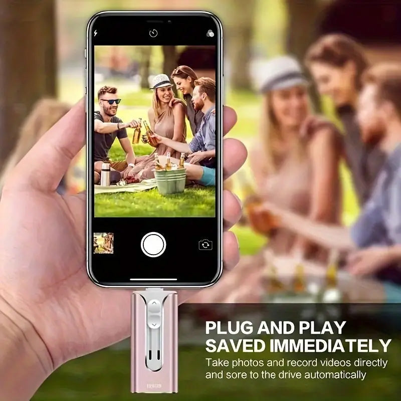 64GB~1TB Micro USB + MFi Certified Lightning + 8 Pin + USB 3.0 ⚡4 in1 Flash Drive for iPhone/iPad/Android/PC⚡