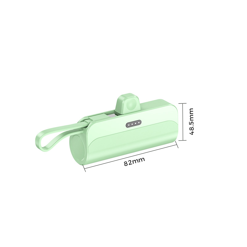 Portable High-Capacity Power Bank with Built-in Cables