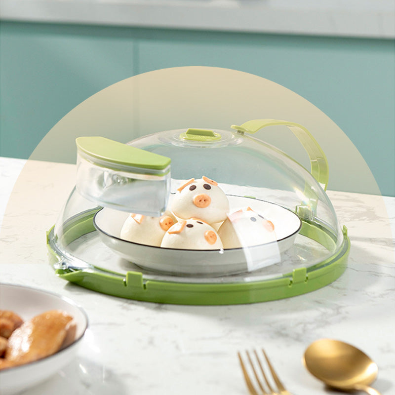 🔥New Hot Selling❤️🔥 Clear Microwave Splatter Cover with Water Steamer and Handle