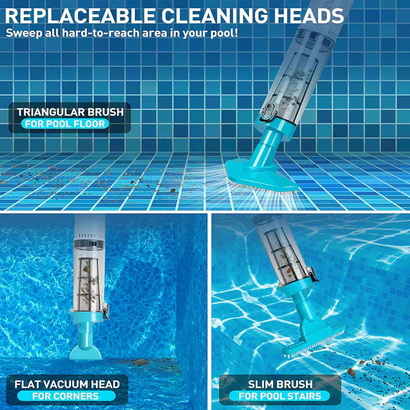 🔥SUMMER SALE💥3-in-1 Cordless Handheld Pool Vacuum Cleaner