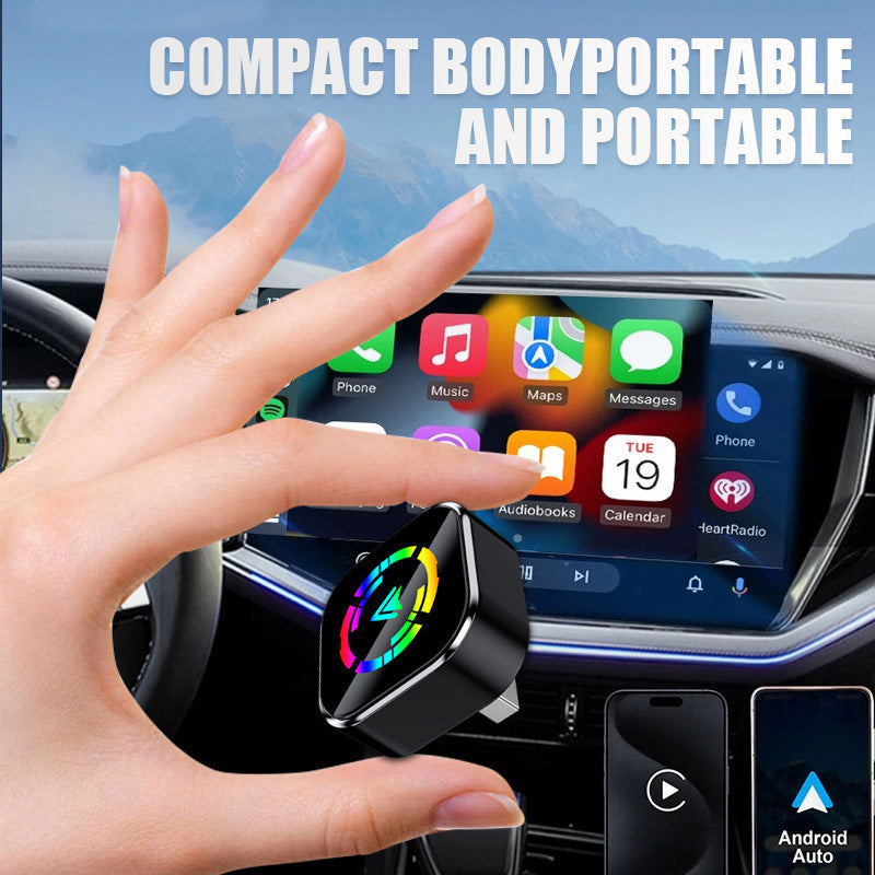 2-in-1 Draadloze Adapter voor iPhone & Android Auto