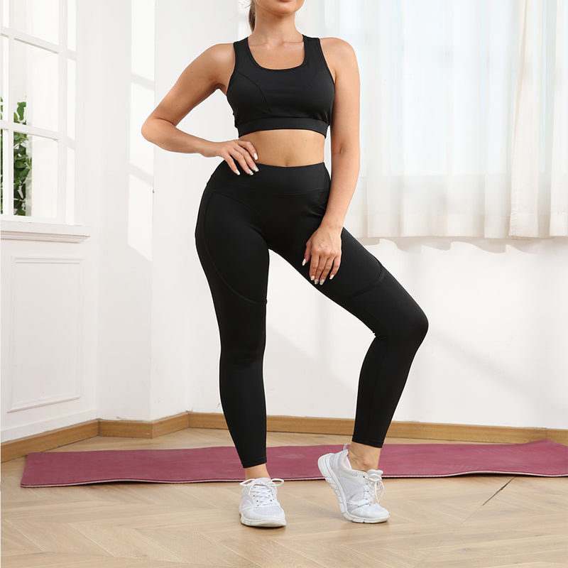 Women’s High Support Sports Bra & Butt Lifting Leggings 2-Piece Set